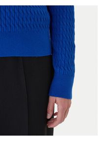TOMMY HILFIGER - Tommy Hilfiger Sweter Fine WW0WW44993 Niebieski Regular Fit. Kolor: niebieski. Materiał: bawełna #2
