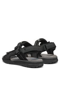 Geox Sandały U Spherica Ec5 U55ELB 000EK C9999 Czarny. Kolor: czarny. Materiał: skóra