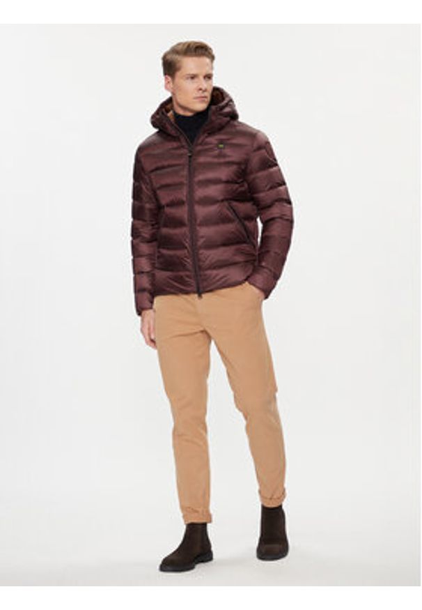 Blauer Kurtka puchowa 23WBLUC03075 Brązowy Regular Fit. Kolor: brązowy. Materiał: syntetyk, puch