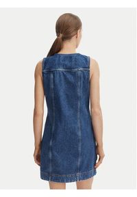 Calvin Klein Jeans Sukienka jeansowa LV047F761G Granatowy Slim Fit. Kolor: niebieski. Materiał: bawełna #4