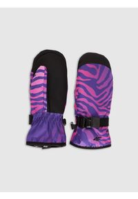 4f - 4F Rękawiczki narciarskie Thinsulate dziewczęce - multikolor L. Kolor: wielokolorowy. Technologia: Thinsulate. Sezon: zima. Sport: narciarstwo #1