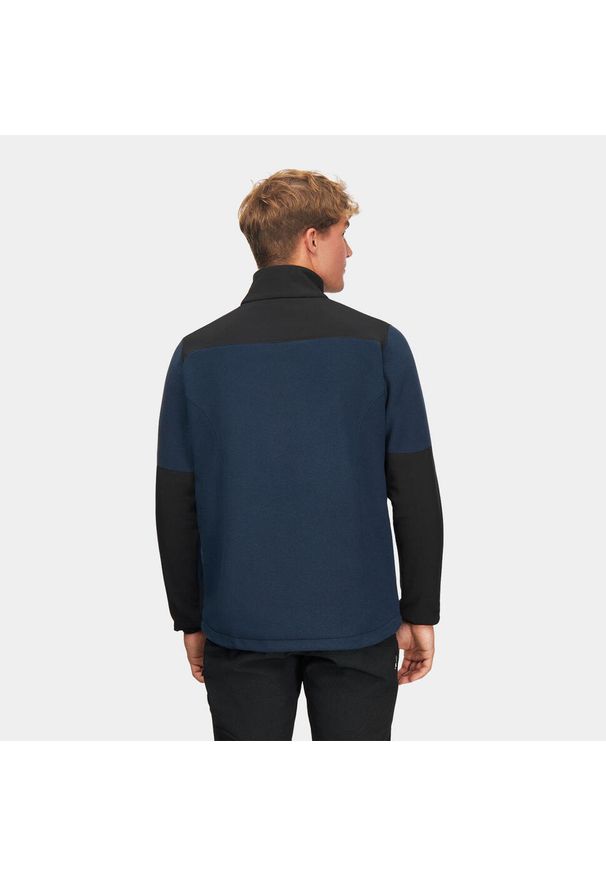 Bluza polarowa turystyczna Alpinus Caen 200. Kolor: czarny, niebieski, wielokolorowy. Materiał: poliester