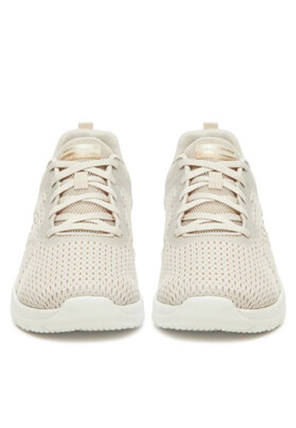 skechers - Skechers Sneakersy BOUNTIFUL 12607 NAT Beżowy. Kolor: beżowy. Materiał: materiał