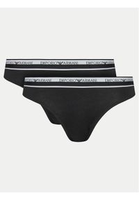 Emporio Armani Underwear Komplet 2 par fig brazylijskich 163334 4R227 00020 Czarny. Kolor: czarny. Materiał: bawełna