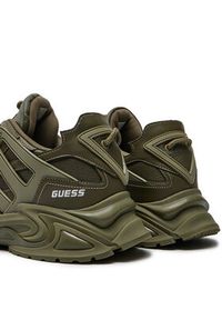 Guess Sneakersy Belluno Low FMTBEL ELE12 Khaki. Kolor: brązowy. Materiał: skóra #4