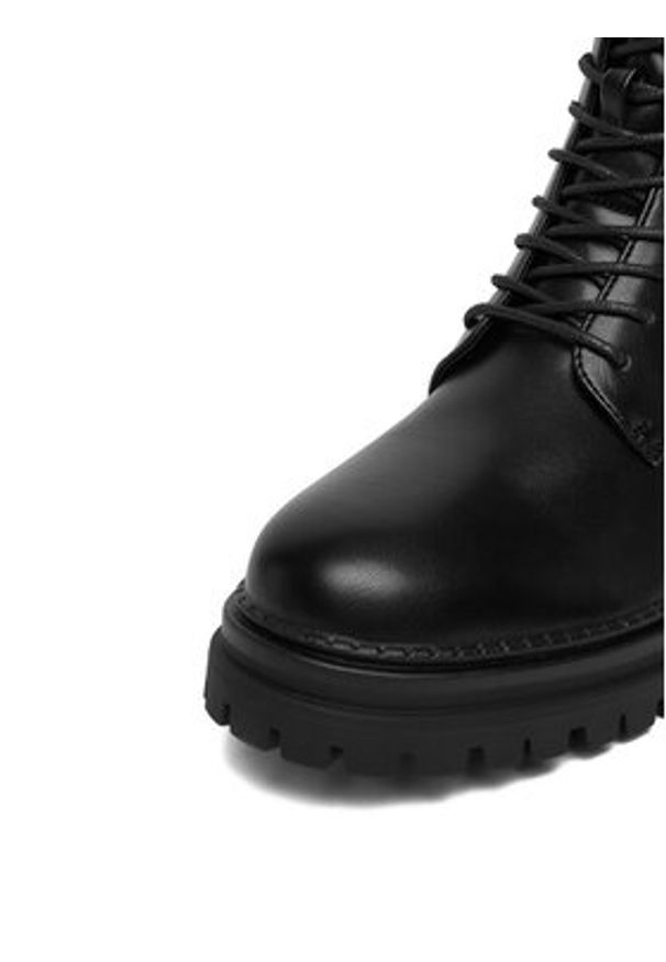 Jenny - JENNY Trzewiki CEO-23F630-3 Czarny. Kolor: czarny. Materiał: materiał, syntetyk