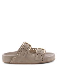 KENNEL&SCHMENGER - Kennel & Schmenger Klapki Soda 51-96200.246 Beżowy. Kolor: beżowy. Materiał: skóra, zamsz #1