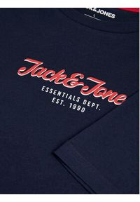 Jack & Jones - Jack&Jones T-Shirt Henry 12248600 Granatowy Standard Fit. Kolor: niebieski. Materiał: bawełna #5