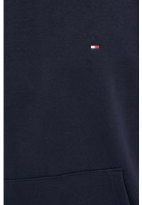 TOMMY HILFIGER - Tommy Hilfiger bluza męska kolor granatowy z kapturem gładka. Typ kołnierza: kaptur. Kolor: niebieski. Wzór: gładki #3