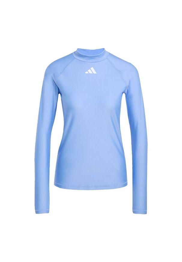 Adidas - Koszulka Long Sleeves Rashguard. Kolor: biały, wielokolorowy, niebieski. Materiał: materiał