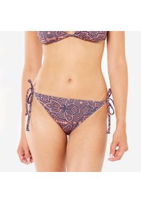 Dół kostiumu kąpielowego surfingowego damski Roxy Tribal. Kolor: niebieski, pomarańczowy, wielokolorowy. Materiał: nylon, elastan