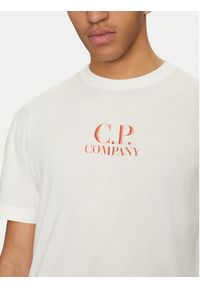 C.P. Company T-Shirt 18CMTS141A005100W Biały Regular Fit. Kolor: biały. Materiał: bawełna