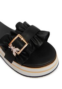 Patrizia Pepe Klapki PPJ388/31 Czarny. Kolor: czarny. Materiał: skóra #5