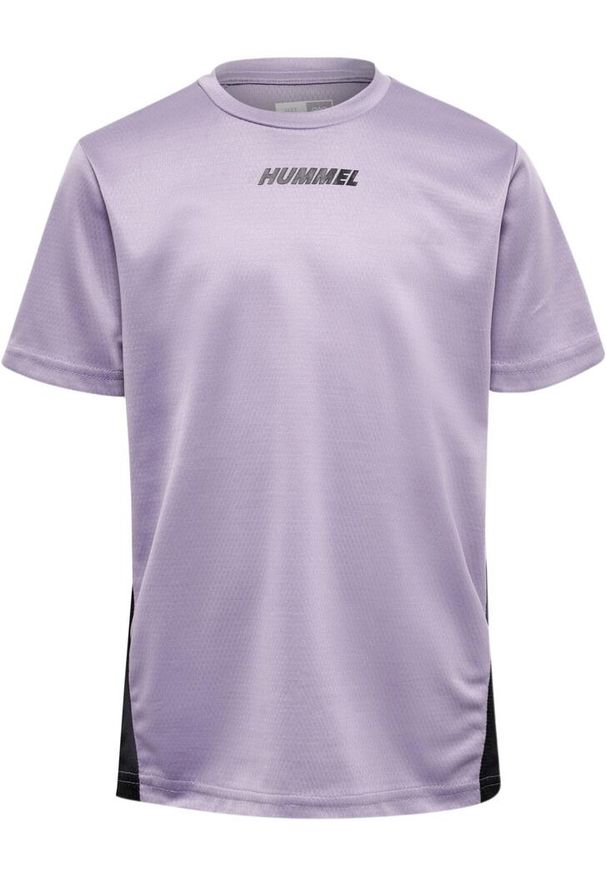 Koszulka sportowa T-shirt Hummel Multi Poly Jersey Kids. Kolor: fioletowy. Materiał: jersey