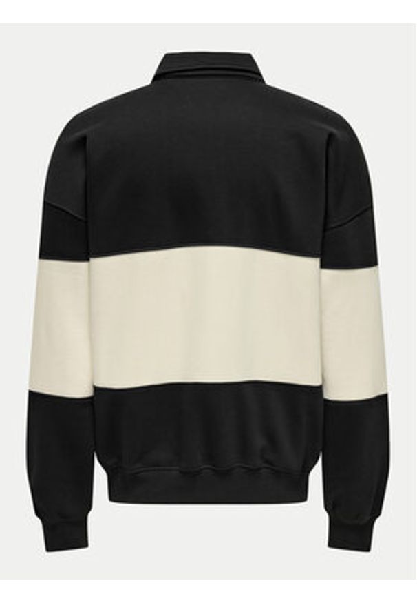 Only & Sons Bluza Byorn 22031400 Czarny Oversize. Kolor: czarny. Materiał: bawełna