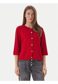 only - ONLY Kardigan Maisie 15364920 Czerwony Regular Fit. Kolor: czerwony. Materiał: wiskoza #1