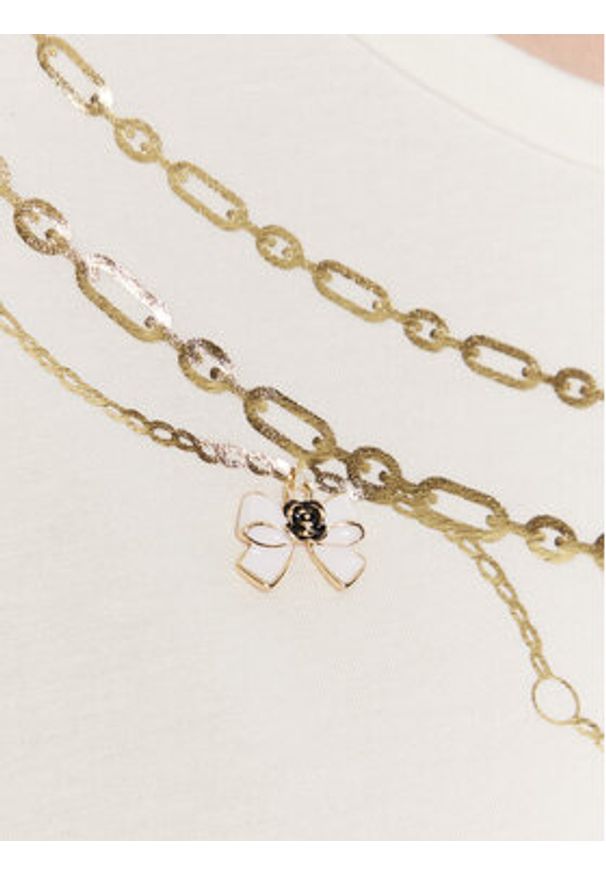 Rinascimento T-Shirt CFC0125707003 Biały Regular Fit. Kolor: biały. Materiał: wiskoza