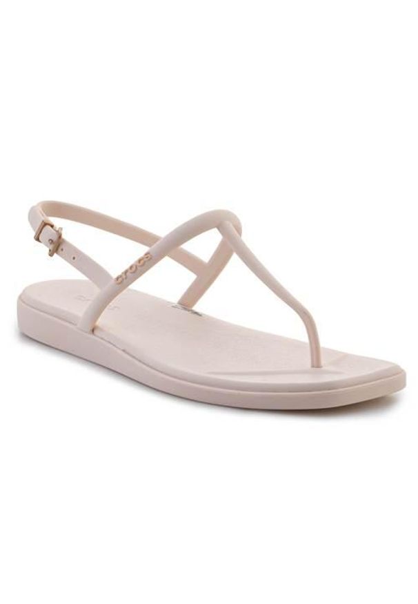 Buty do chodzenia damskie Crocs Miami Thong. Zapięcie: klamry. Kolor: beżowy. Materiał: materiał, syntetyk. Sport: turystyka piesza
