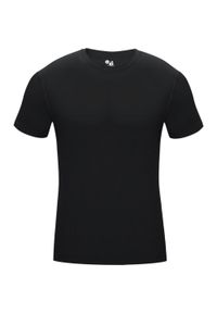 BADGER SPORT - Koszulka z krótkim rękawem Podkoszulek męski Pro Compression. Kolor: czarny. Długość rękawa: krótki rękaw. Długość: krótkie. Sport: taniec, joga i pilates