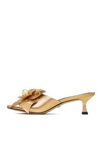 Gino Rossi - GINO ROSSI Klapki CEO-ROSE-LT2220-1 Złoty. Kolor: złoty. Materiał: skóra #9