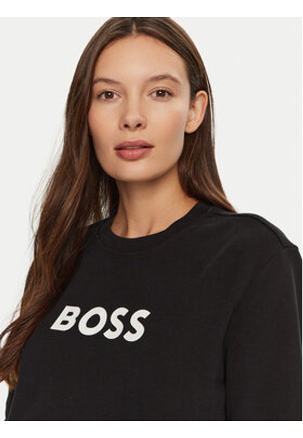 BOSS - Boss Bluza C_Elaboss_6 50501154 Czarny Regular Fit. Kolor: czarny. Materiał: bawełna