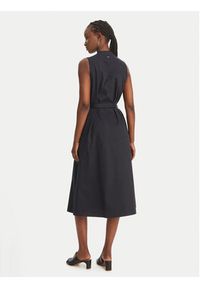 BOSS Sukienka codzienna Dimosa2 50557446 Granatowy Regular Fit. Okazja: na co dzień. Kolor: niebieski. Materiał: bawełna. Typ sukienki: proste. Styl: casual #4