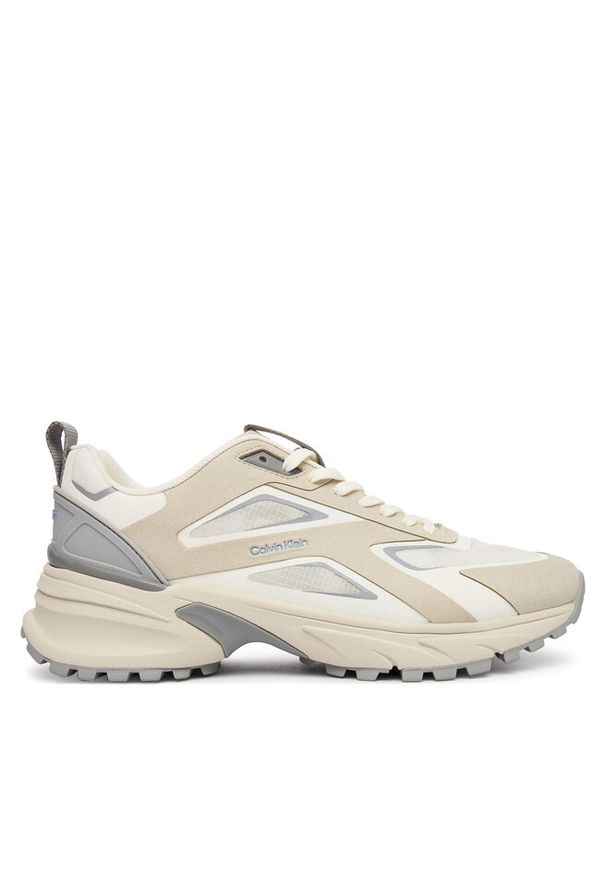 Sneakersy Calvin Klein. Kolor: beżowy. Sport: bieganie
