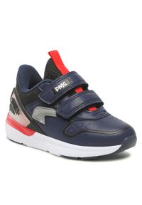 Sneakersy Primigi 2953133 Navy. Kolor: niebieski. Materiał: skóra #1