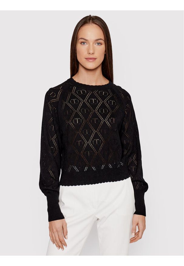 TwinSet - Sweter TWINSET. Kolor: czarny
