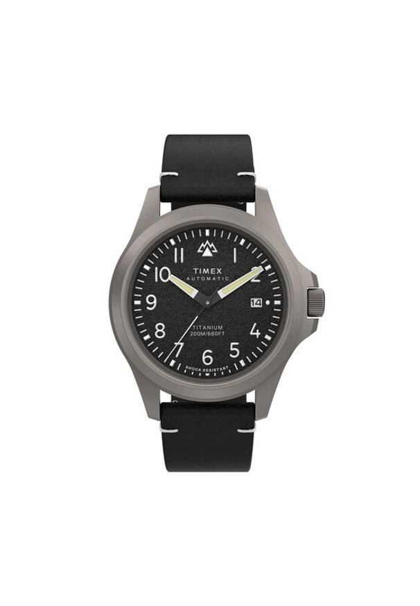 Timex Zegarek Expedition North Titanium Automatic TW2V54000 Czarny. Kolor: czarny