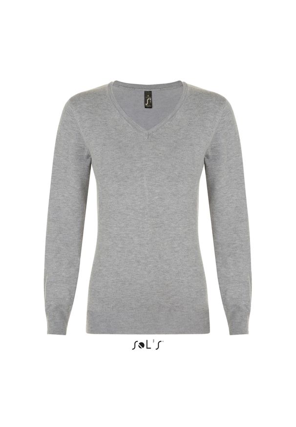 SOL'S - Sweter damski Sol's Glory. Kolor: szary. Materiał: polar. Sezon: zima