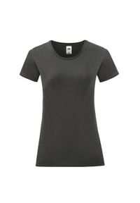 FRUIT OF THE LOOM - T-shirt Dla Dziewczynki Iconic 150. Kolor: szary