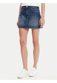 United Colors of Benetton - United Colors Of Benetton Spódnica jeansowa 4AW7D004U Niebieski Regular Fit. Kolor: niebieski. Materiał: bawełna