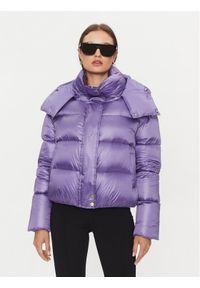 Kurtka puchowa Patrizia Pepe. Kolor: fioletowy. Materiał: syntetyk, puch #1
