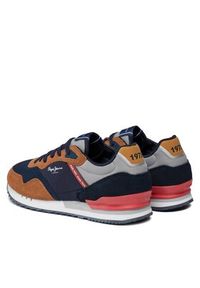 Pepe Jeans Sneakersy PMS30992 Brązowy. Kolor: brązowy. Materiał: materiał #7