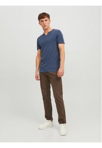 Jack & Jones T-Shirt Split 12164972 Granatowy Standard Fit. Kolor: niebieski. Materiał: bawełna