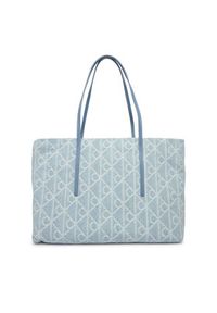 Calvin Klein Torebka Emblem Aop Denim Tote W/ Pouch LV04F3428G Niebieski. Kolor: niebieski #2
