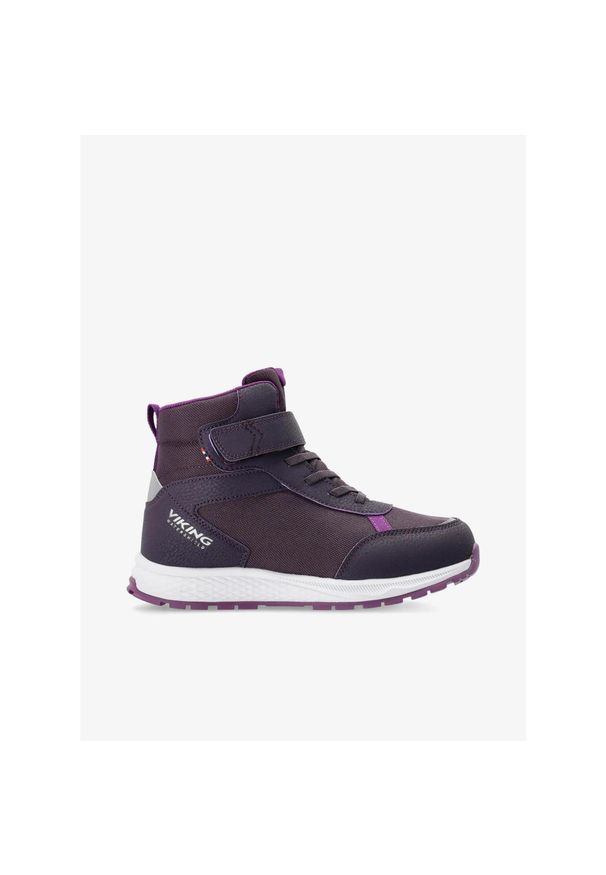 Buty dla dziewczynek Viking Footwear Equip Warm WP 1V. Kolor: fioletowy. Styl: sportowy. Sport: turystyka piesza