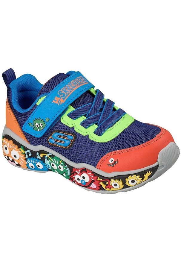 skechers - Adidasy Skechers Play Scene, Dzieci. Okazja: na uczelnię. Kolor: niebieski. Materiał: materiał. Model: Skechers Sport. Sport: joga i pilates