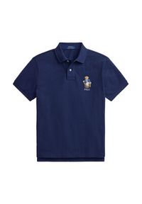 Polo Ralph Lauren Polo 710B18546001 Granatowy Regular Fit. Typ kołnierza: polo. Kolor: niebieski. Materiał: bawełna #2