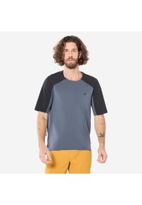 ROCKRIDER - Koszulka na rower MTB Rockrider Cargo 500. Kolor: szary, czarny, wielokolorowy. Materiał: materiał, poliester, elastan, poliamid. Sezon: lato. Sport: kolarstwo #1