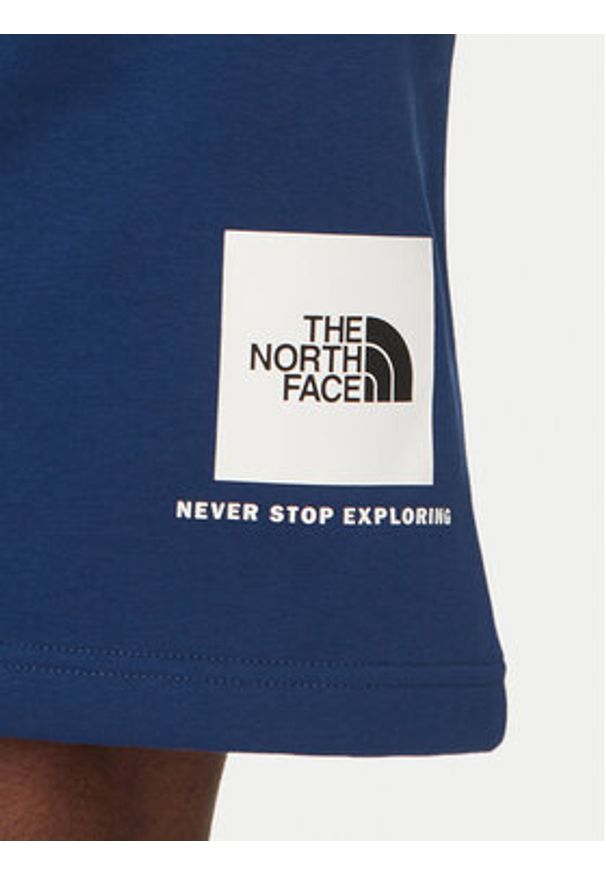 The North Face Szorty sportowe Nse Box NF0A8C1J Niebieski Regular Fit. Kolor: niebieski. Materiał: bawełna. Styl: sportowy