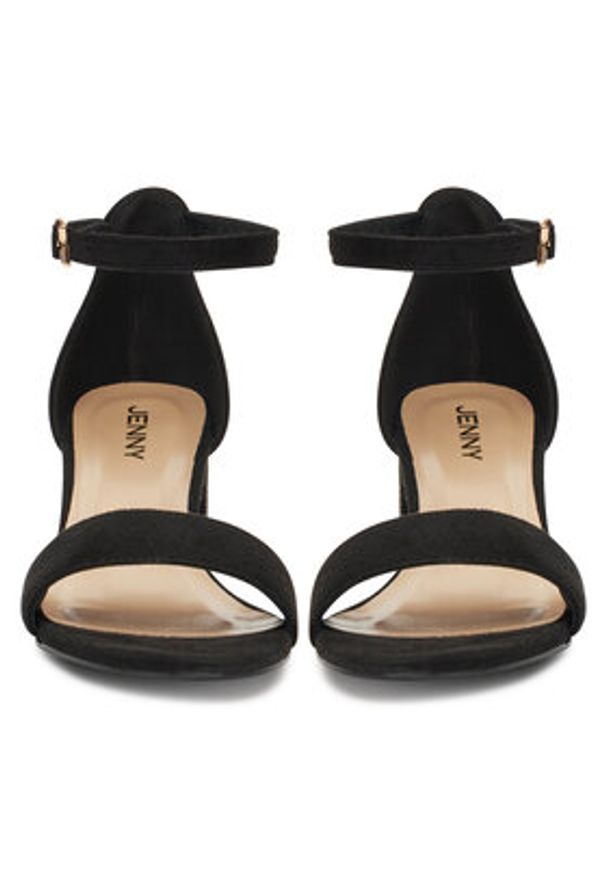 Jenny - JENNY Sandały WS0730-06 Czarny. Kolor: czarny. Materiał: materiał