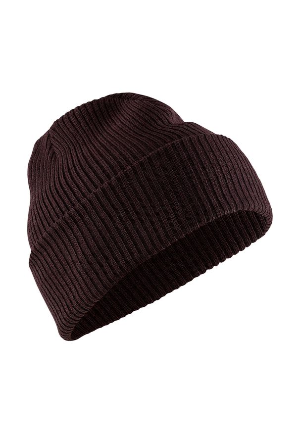 Czapka Craft core rib knit. Kolor: brązowy. Materiał: prążkowany. Styl: elegancki, sportowy, retro