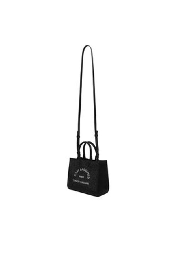 Karl Lagerfeld - KARL LAGERFELD Torebka A4W50014 Czarny. Kolor: czarny. Materiał: skórzane