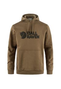 FJÄLRÄVEN KANKEEN - Bluza z kapturem męska Fjallraven Logo Hoodie. Typ kołnierza: kaptur. Kolor: brązowy