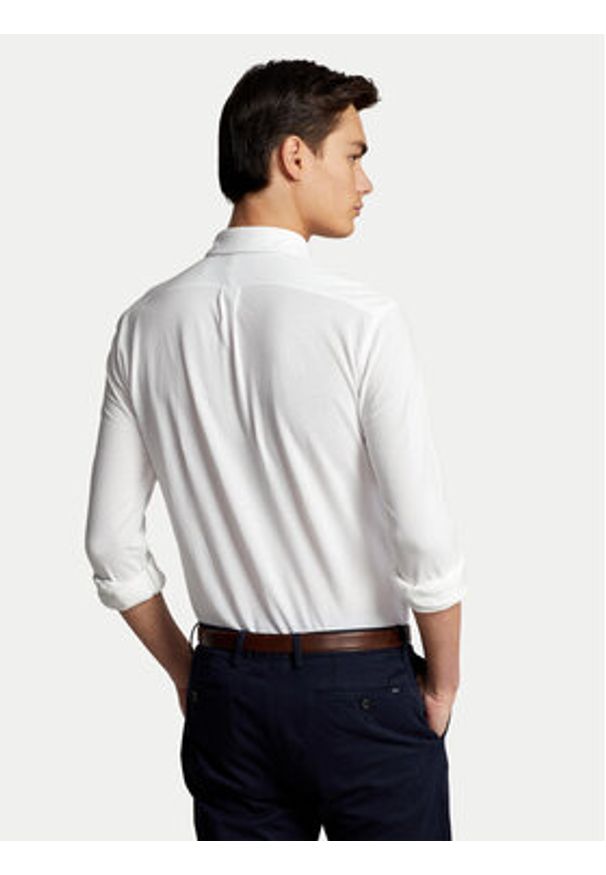 Polo Ralph Lauren Koszula 710654408003 Biały Regular Fit. Typ kołnierza: polo. Kolor: biały. Materiał: bawełna