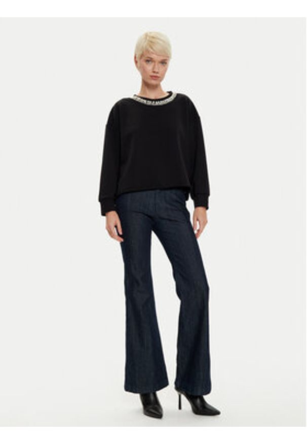 ViCOLO Bluza TS0598 Czarny Regular Fit. Kolor: czarny. Materiał: syntetyk