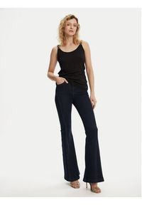 Morgan Top 251-DIDOA Czarny Slim Fit. Kolor: czarny. Materiał: wiskoza #4
