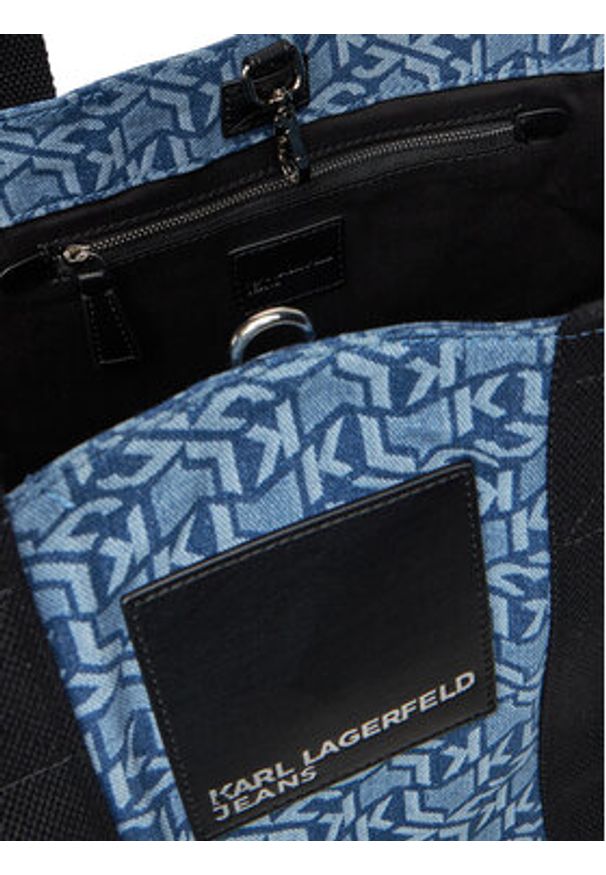 Karl Lagerfeld Jeans Torebka A2W50005 Niebieski. Kolor: niebieski